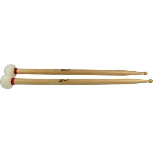 1 Pair Soft Felt Head and 5B Head for Ride Cymbal Duplex Gong Mallet Drum Sticks Double End Perfect Weight and Balance
