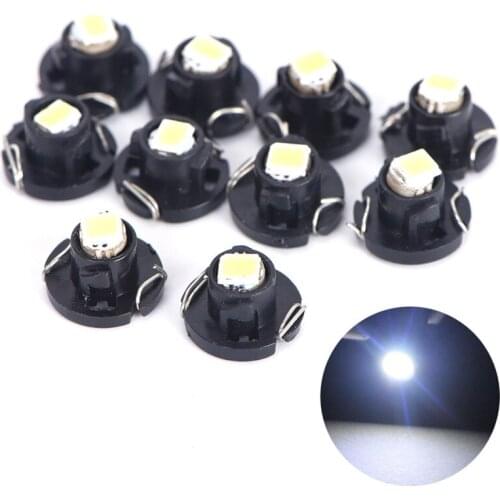 10pcs 12V T3 HVAC Climate Control Lights Instrument Lights White Neo Wedge 1 SMD 1210 LED Car Bulbs