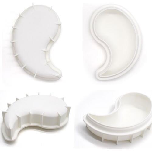 3D YIN YANG Shape Molds Silicone Mold Decorating Mold Icing Candy Sugar Gum Paste Moulds Cake Craft Imprint Baking Moulds