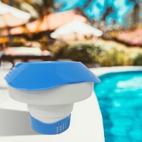 8 Inch Pool Cleaning Chlorine Bromine Chemical Tablet Tab Floater Floating Dispenser Swimming Pool Floating Dispenser Dropship