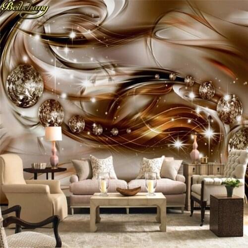 Beibehang Custom Photo Wallpaper 3D Fresco Wall Sticker European Luxury Diamond Living Room TV Background Wall papel de parede