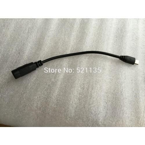 Free Shipping 2pcs 5.5* 2.1mm Female Jack connector to Micro USB Male plug power charger Cable 10cm