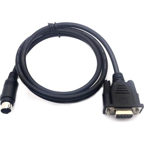 DB9 female to 8pin mini Din male RS232 PLC Cable 2.5M for Mitsubishi Melsec PS2 to DB9 keyboard cable 3M 5M 1.5m 6ft