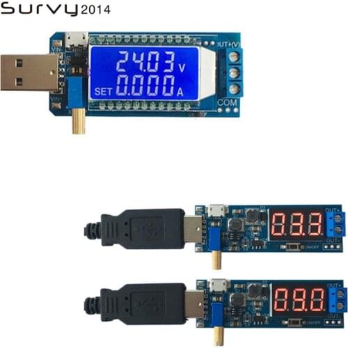 DC-DC USB Desktop Power Module Adjustable Step UP / Down Power Regulator Module 5V to 3.3V 9V 12V 24V diy electronics