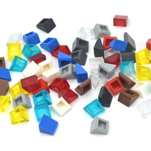 250pcs DIY Building Blocks Figure Smooth Bevel Bricks 1x1 Educational Creative Size Compatible With 54200 Toys for Children