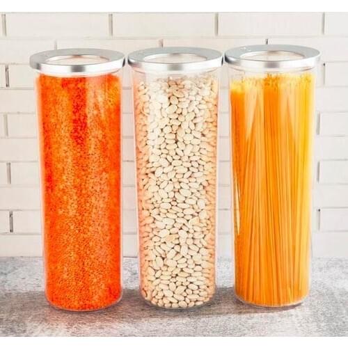 Vip John Storage Container 3 PCs 1750 ml Vacuum Round Chrome Cover