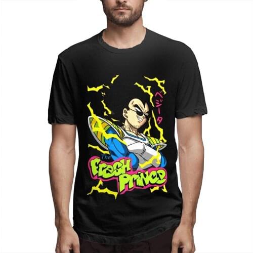 LMHBLTOP Mens Majin Saiyans Vegeta Tee Adult Short Sleeve T-Shirt