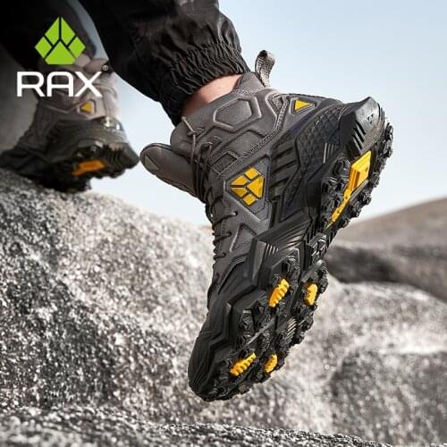RAX Mens Hiking Shoes Mountain Trekking Boots High Quality Fashion Outdoor Casual Snow Winter