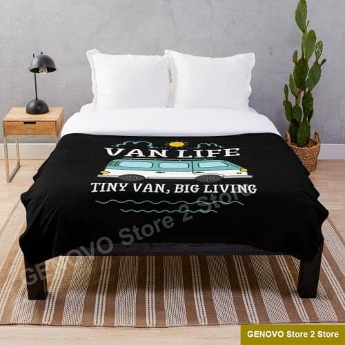 Van Life Campervan Throw Blanket Bedspread Soft Throw Bed Sofa Cover For Kids Child Girls Boys Christmas Xmas Gift