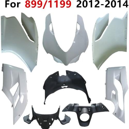 Motorcycle For Ducati 899 1199 2012-2013-2014 Unpainted Components Pack left and right Bodywork Cowling Plastic parts
