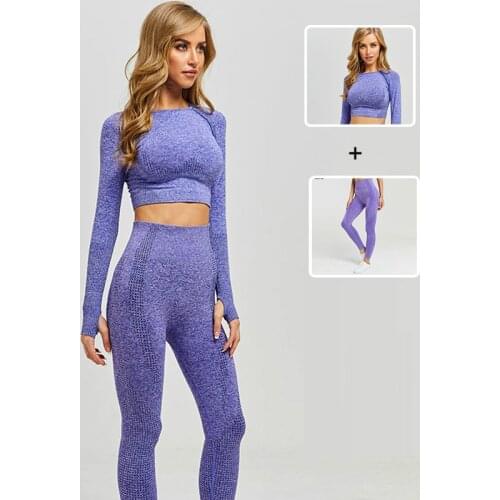 New Women Gym Suit Fitness Set Gym Clothing Yoga Clothing Yoga Set 2 Piece Set Women Bras Pants Set Top and Leggings