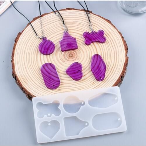 Resin Pendant Making Pet Tags Assorted Tag Silicone Mold Bow Bone Charm Mold Silicone Mold Silicone Molds for Resin