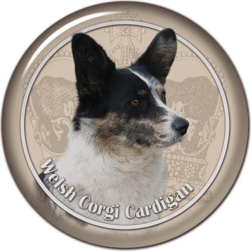 A0627# 13cm/17cm Removable Decal Welsh Corgi Cardigan Breed V1 Car Sticker Waterproof Accessories on Bumper Rear Window Laptop