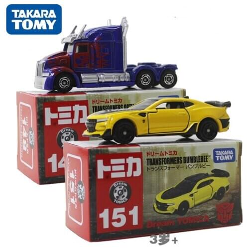 Takara Tomy Dream Tomica No.151 CHEVROLET CAMARO Bumblebee NO.148 Optimus Prime Vehicle Diecast Metal Model Car Toys