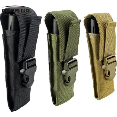 Tactical Nylon Molle Pouch EDC Mens Belt Pouch Holster for Flashlight Folding Knife Magazine Tools Pouch Organizer Adjustable