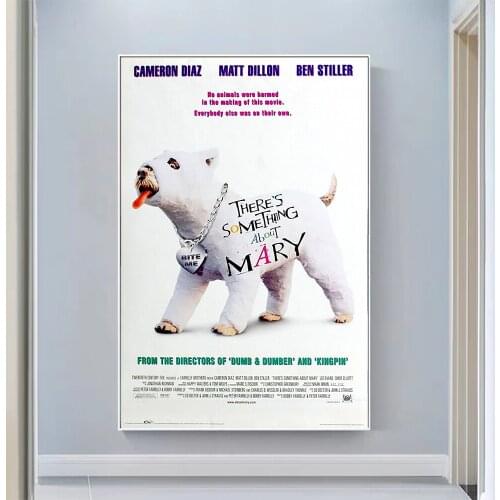 V0500 Theres Something About Mary (4) Vintage Classic Movie Wall Silk Cloth HD Poster Art Home Decoration Gift