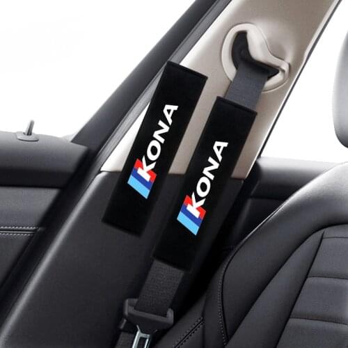 2 PCS Car Interior Styling Auto Decoration Seat belt shoulder Cover Case For Hyundai Kona EON Ioniq Azera CRETA ELANTRA GETZ