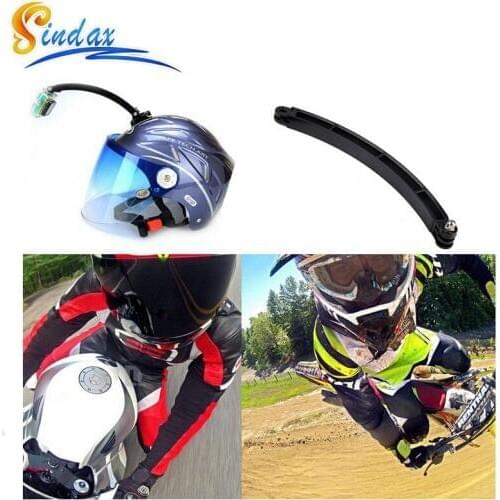 For Gopro Motorcycle Racing Arm Helmet Extension Arm For Gopro Hero 3+ / Hero 4 Hero 3/2/1 Accessories For Xiaomi yi