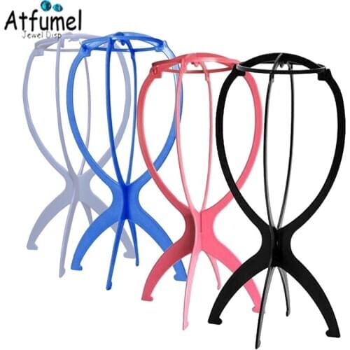 3Pcs Removable Plastic Wig Stands Plastic Hat Display Wig Cat Holder Necklace Chain Jewelry Mannequin Stand Wig Rack Wholesale