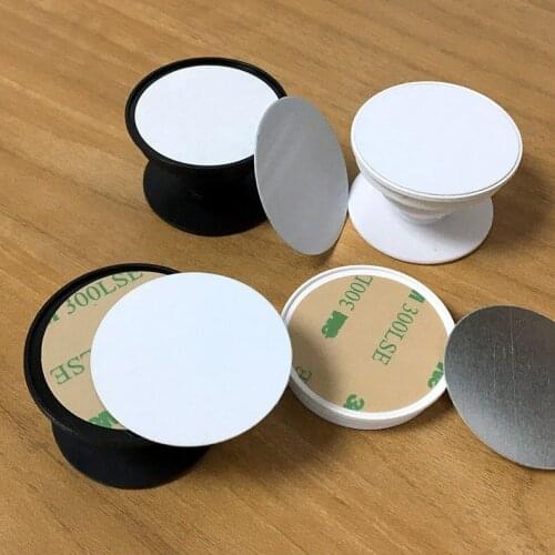 50pcs Sublimation Print Blank Mobile Phone Grips Stand DIY personalized customized collapsible phone finger holder For Iphone