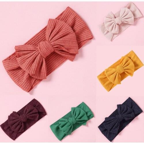 12 Style Baby Hair Band Set For Girl Bow Elastic Headbands Twisted Cable Design Turban Kids Headware Baby Props Hair Accessories