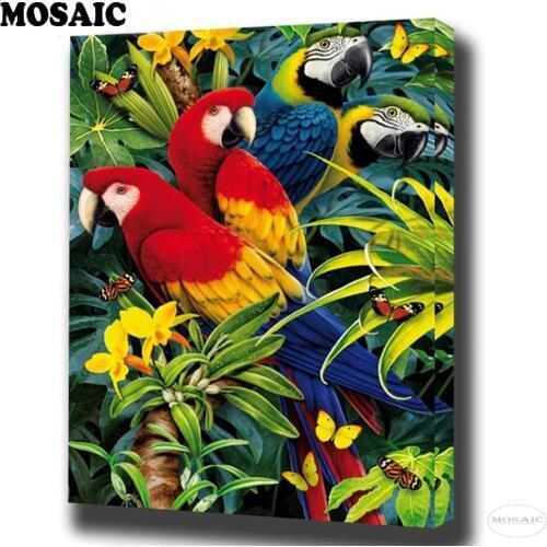 Parrot,Diamond Embroidery,DIY,5D,Private Custom,Diamond Painting,Cross Stitch,3D,Diamond Mosaic,home Decoration,Christmas gift