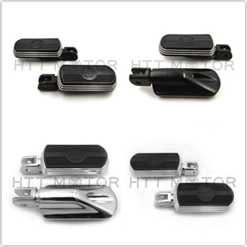 Aftermarket free shipping motorcycle parts Black Skull Rubber Footpeg For Harley davidson 2018-later FXBB FXBR FXBRS FXLR 2019