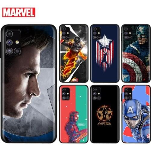 Marvel Captain America Superhero For Samsung Note 20 10 9 8 Ultra lite Plus Pro F62 M62 M60 M40 M31S M21 M20 Phone Case