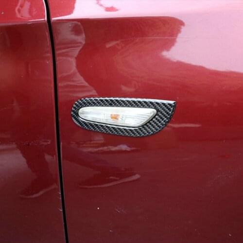 SBTMY 2PCS/SET Carbon fiber decorative frame of automobile steering light for BMW 3 Series E90 2005-2012