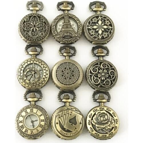 FANTASY UNIVERSE Freeshipping wholesale 20PC a lot pocket Watch necklace HRBBBB02