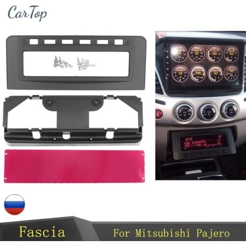 Fascia For Mitsubishi Pajero Sport Triton L200 Mornitor MID Radio DVD Middle Stereo Panel Dash Mounting Installation Trim Kit