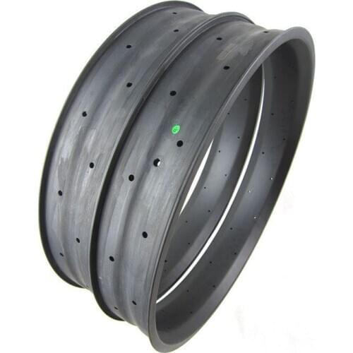 Good price 100mm width 25mm deep carbon fat bike rims 26er fat snow rim fatbike hookless 26 inch Snow Bike Fatbike Carbon Rims