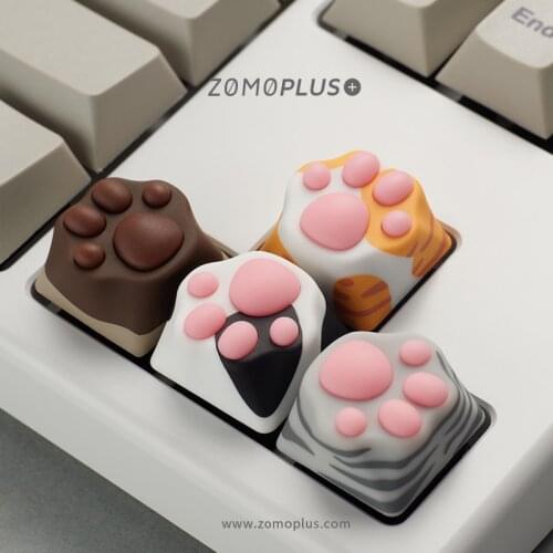 Keypro Cat claw plastic ABS silicone keycap mechanical keyboard cross axis personality cute