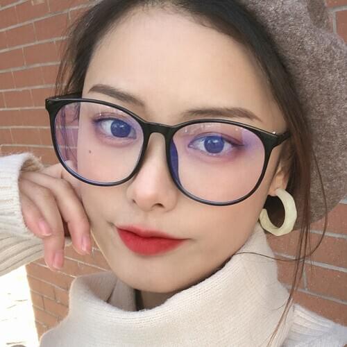 2021 New Classic Blue Light Blocking Spectacles Anti Eyestrain Clear Lens Glasses Oversize Protection Computer Radiation Eyewear