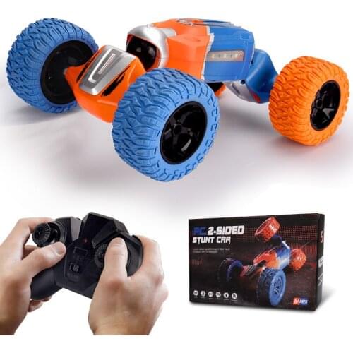 4WD Remote Control Stunt RC Cars 1:16 2.4G Radio Twist Deformation Off-road Vehicle Climbing Childrens Model Toy with LED Light