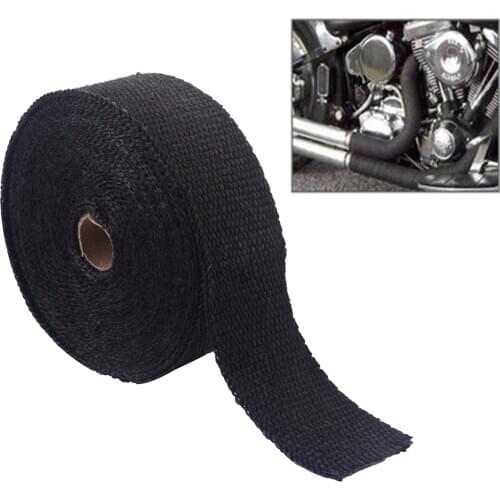 Dropshipping New 1pc Performance Exhaust Heat Wrap Manifold Downpipe Heat Wrap With 10pc Fitting Cable Ties Heat Wraps