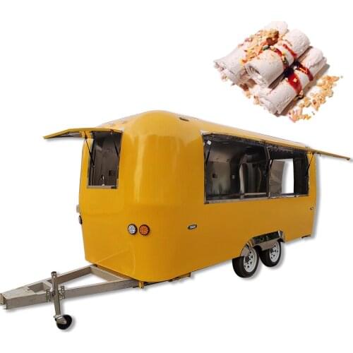 In Stock Mobile Food Cart Trailer Kiosk Snack Ice Cream Fast Juice Truck for Sale
