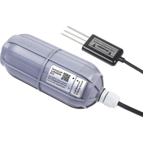 SenseCAP Wireless Soil Moisture and Temperature Sensor LoRaWAN US915/EU868 /AU915 /AS923 MHz
