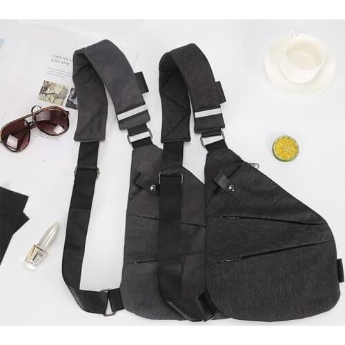 Mens Personal Pocket Shoulder Bag Waterproof Bicycle Antitheft Crossbody Chest Bag Casual Cycling Sports Messenger Bag Protable