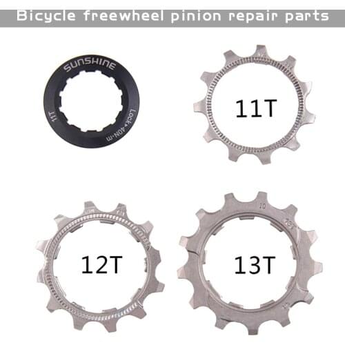 SUNSHINE-SZ Bicycle flywheel pinion repair parts 11 speed bike cassette 11T 12T 13T Bicycle flywheel locking cover