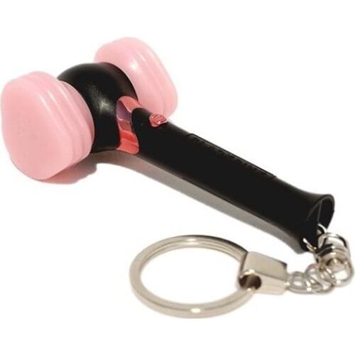 LightStick Mini Korea Keychain Kawaii Concert Glow Lamp Light stick Fans Gift Led Hiphop Keyring Key Ring Gifts Luminous Toys