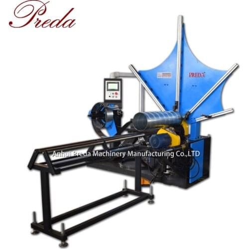 Round pipe roll forming machine 80mm spiral duct making machin for HVAC