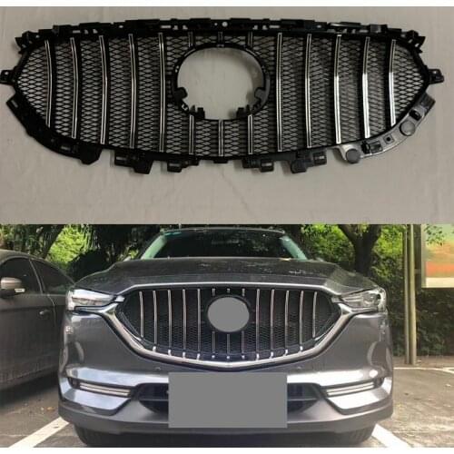 HIGH QUALITY FRONT RACING GRILLE MESH BUMPER MASK COVER GRILLS FIT FOR MAZDA CX-5 CX5 CX8 CX-8 2017-2020 EXTERIOR ACCESSORIES