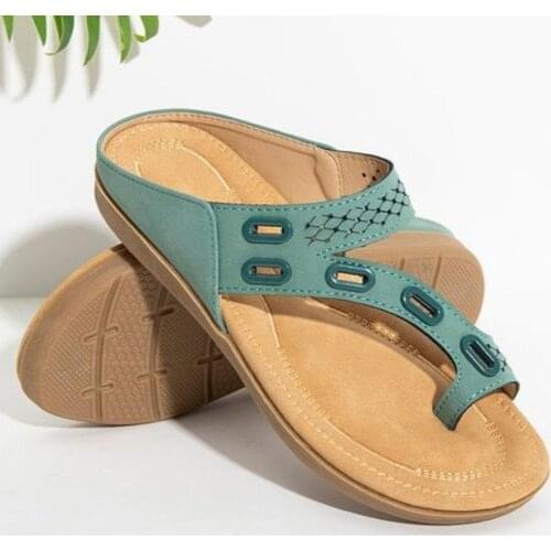 Women Sandals Orthopedic Womens Shoes Flat Slipper Vintage Anti-Slip Sandals Women Slippers Ladies Shoes