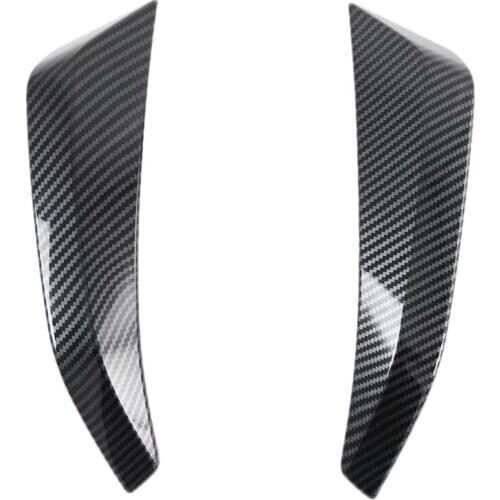 2 Pcs Carbon Fiber Color Car Interior Front Center Control Dashboard Stripe Cover Trim for Nissan Navarra 2019
