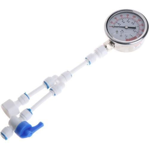 2in1 Water Purifier Tap Pipes Pressure Gauge Test Meter 0-1.6MPA Anti-vibration