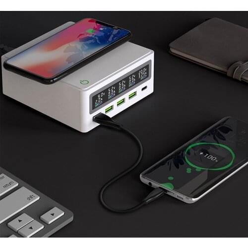 110W Wireless Charging USB C Charger Quick Charge For Macbook Pro iPhone Samsung Huawei QC PD3.0 PD USB-C Type C Fast USB Charge