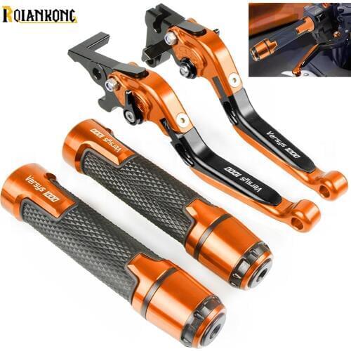 For Kawasaki VERSYS 1000 ABS 2015 2016 2017 2018 2019 Motorcycle Brake Handle Adjustable Brake Clutch Levers Handbar End Grips