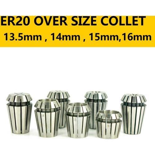 ER ER20 16mm Over Size Collet Chuck Endmill Cutting Tools Drill Bit Milling CNC Machine Collet Chuck DIN 6499 B