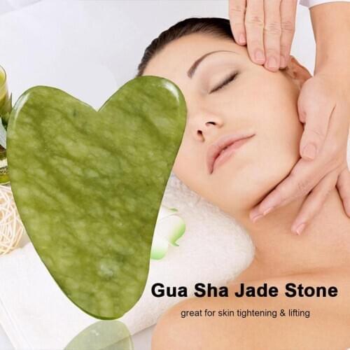 1pcs Natural Jade Stone Board Massage Tool SPA Body Massager Gua Sha Board Supplies Therapy Care Scraping Antistress N2V0